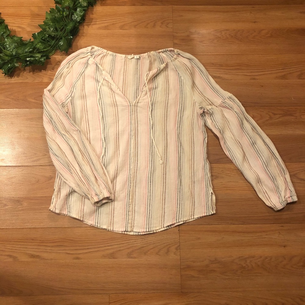🖤Bundle 4 for $20🖤 Gap Striped Peasant Blouse